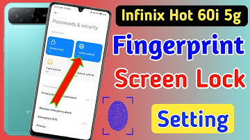Infinix Hot 60i 5g fingerprint screen lock /fingerprint lock setting in Infinix Hot 60i/pattern lock