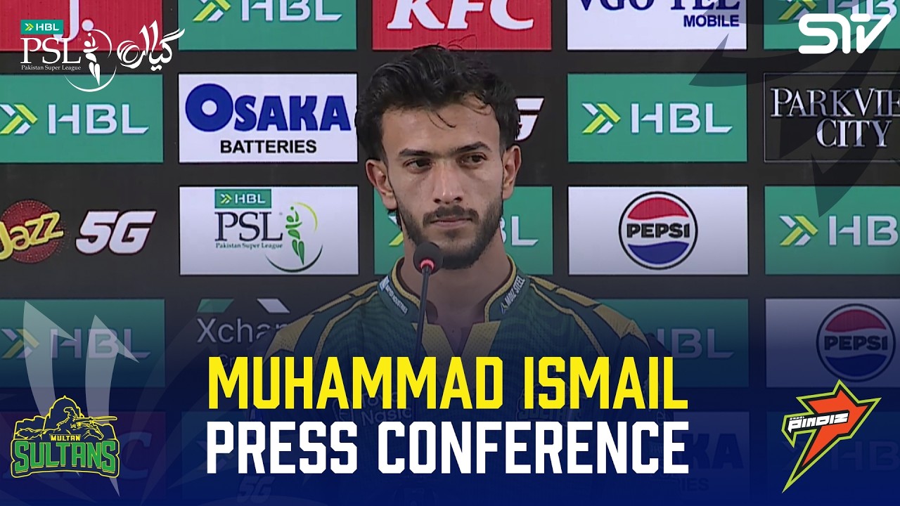 Muhammad Ismail Riaz Muhammad Ismail Press Conference | Multan Sultans vs Rawalpindiz ...