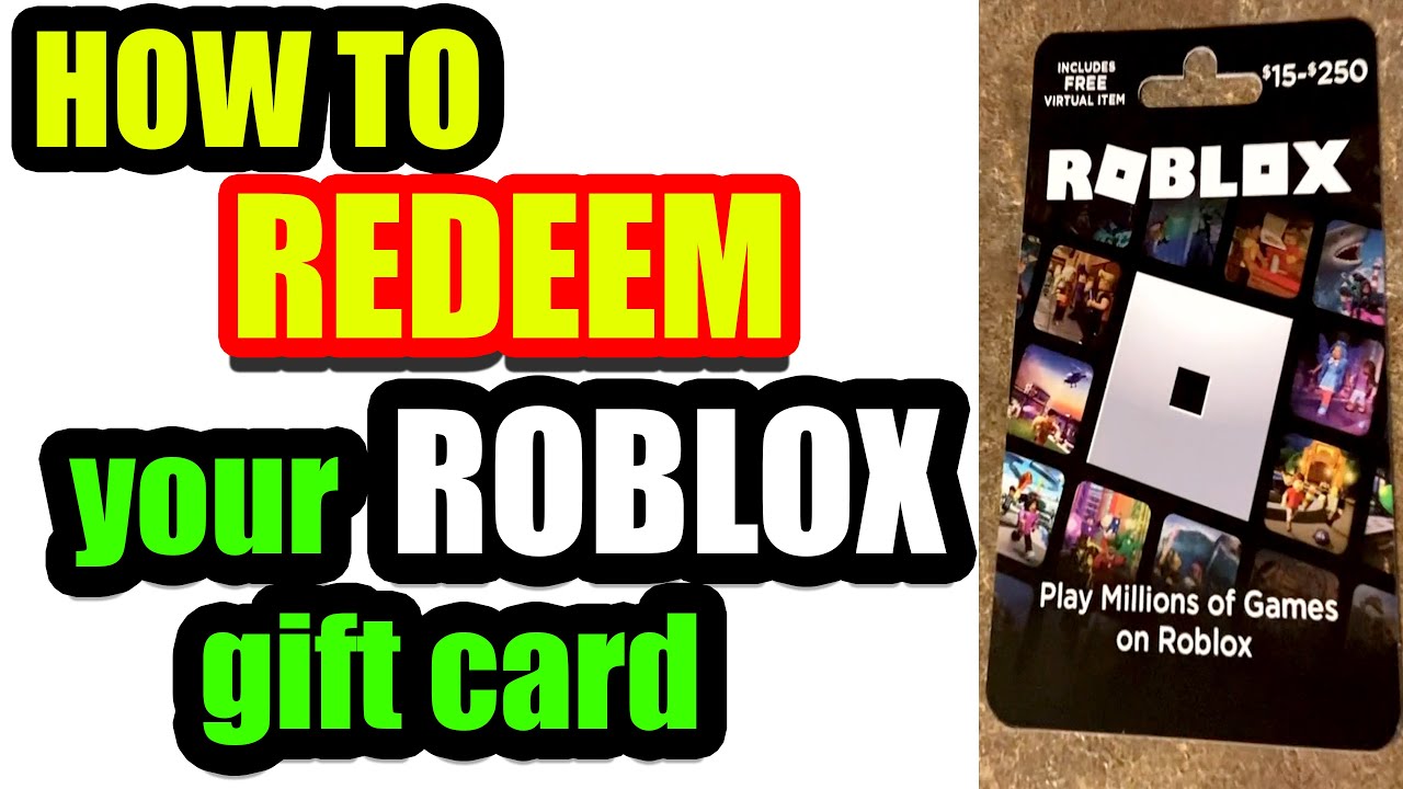 How To Redeem Roblox Gift Card On Phone 