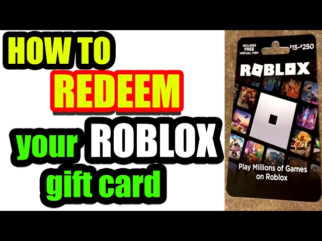 ✓ How To Use Roblox Gift Card Codes 🔴 