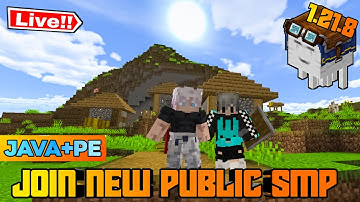 Join My 1.21 Public Smp | Minecraft Live Java + Pocket Edition | @rgs47ff