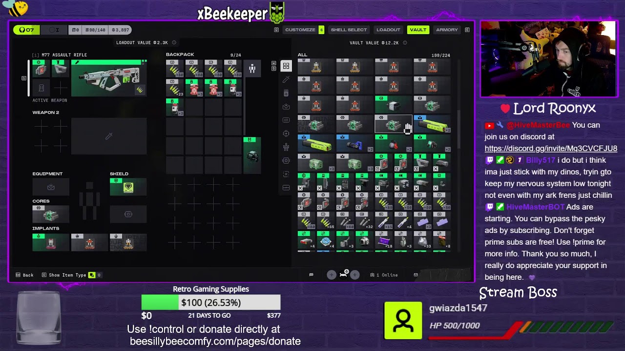 The games call (!Starforge !gfuel) 3/8/26