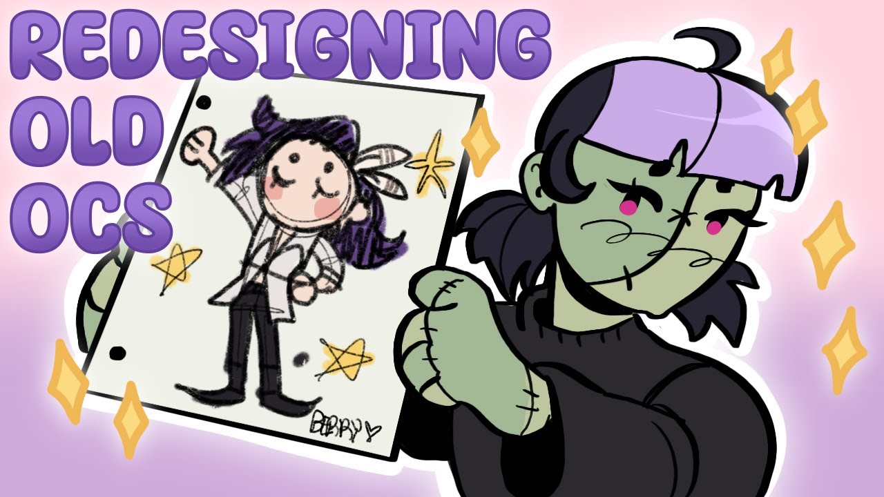 Redesigning my old ocs pt 2!! (+speedpaint) - YouTube