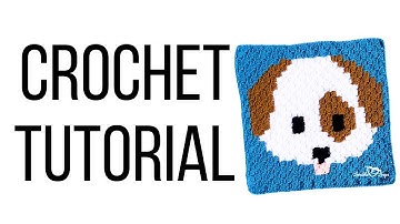 Crochet Corner to Corner (c2c) Dog Emoji Graph Tutorial (part 1)