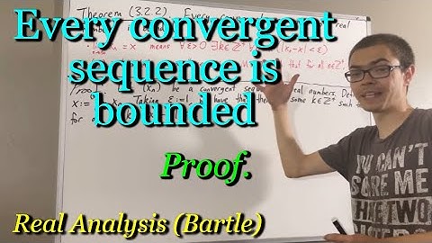 Proof that every convergent sequence is bounded (ILIEKMATHPHYSICS)