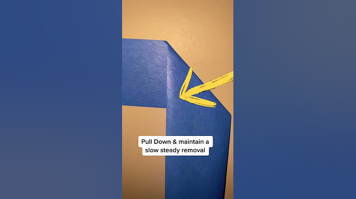 REMOVING painter TAPE HACK !