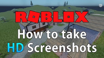 How to take HD Screenshots in Roblox Studio