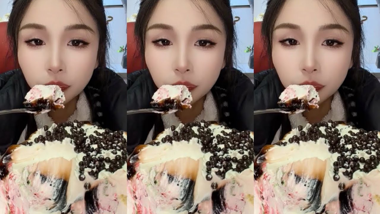 ASMR MUKBANG Chocolate cream cake EATING SHOW|소리좋은 러가지 음식 먹방 모음이 팅쇼 리얼 사운드|大食い