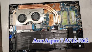 Acer Aspire 7 A715 76G колхозный обзор, разборка, нюансы установки Windows