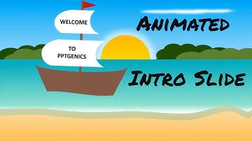 Create Animated Intro Slide in PowerPoint | Animated Beach