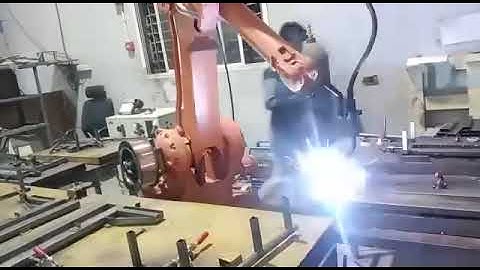 Mahajan Automation Mig Welding cell with ABB robot
