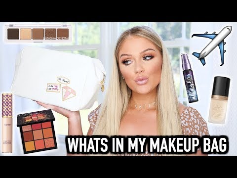 what's-in-my-travel-makeup-bag-|-travel-essentials-2019