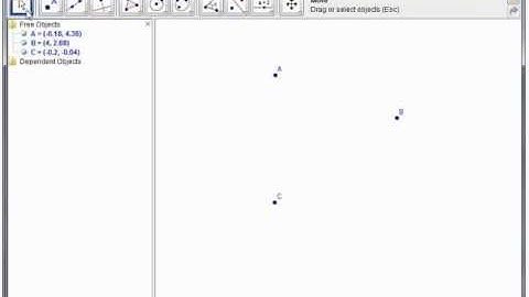 GeoGebra - objects and labels