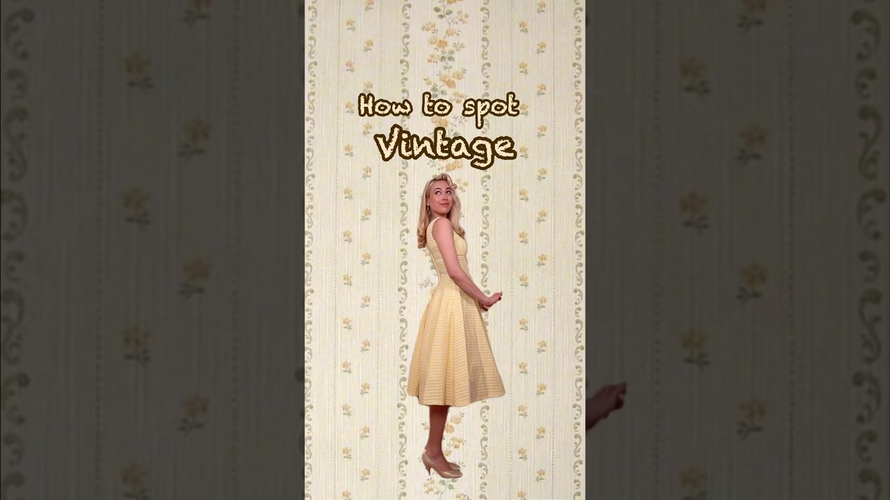 How to spot VINTAGE 🔎👗 #Thrifting #Vintage #HowTo #VintageTags