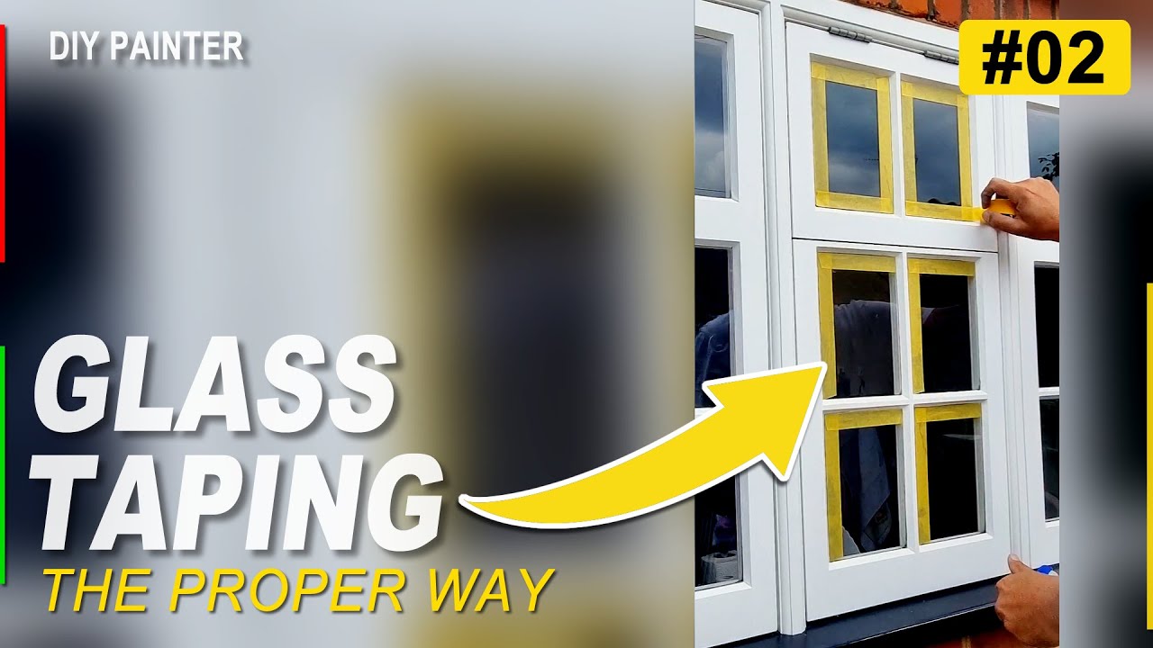 How to properly tape a window - YouTube