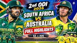 South Africa vs Australia 2nd ODI 2026: Full Match Highlights