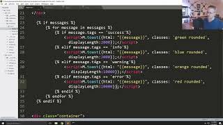 Messages and Includes   Django Web Development with Python p 7