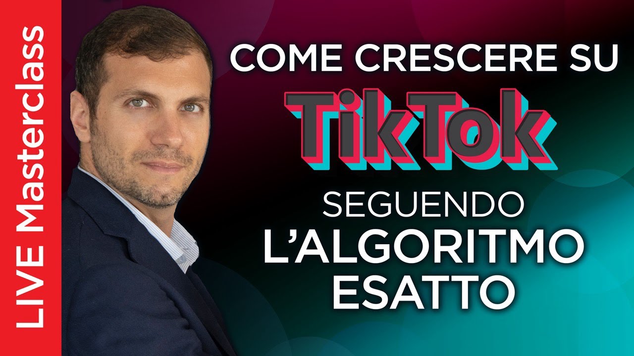 Come crescere su Tik Tok seguendo l'ALGORITMO ESATTO LIVE Masterclass