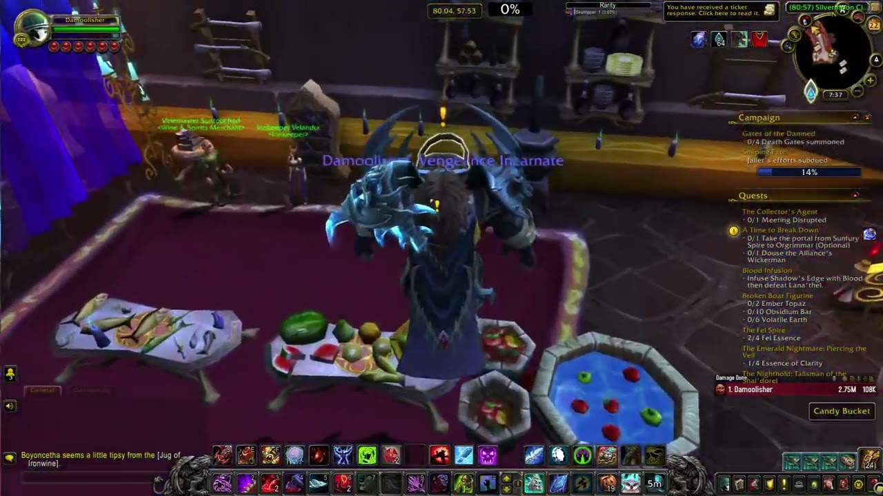 World of Warcraft: Hallows End Silvermoon City TRE location Horde