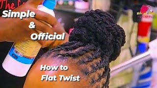 How to do a Simple & Official Flat Twist on Dreads / guiding factors on styling / beginners.