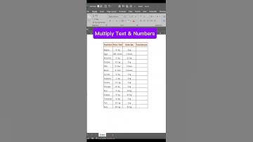 How to Multiply Text & Numbers in Excel Without Errors!