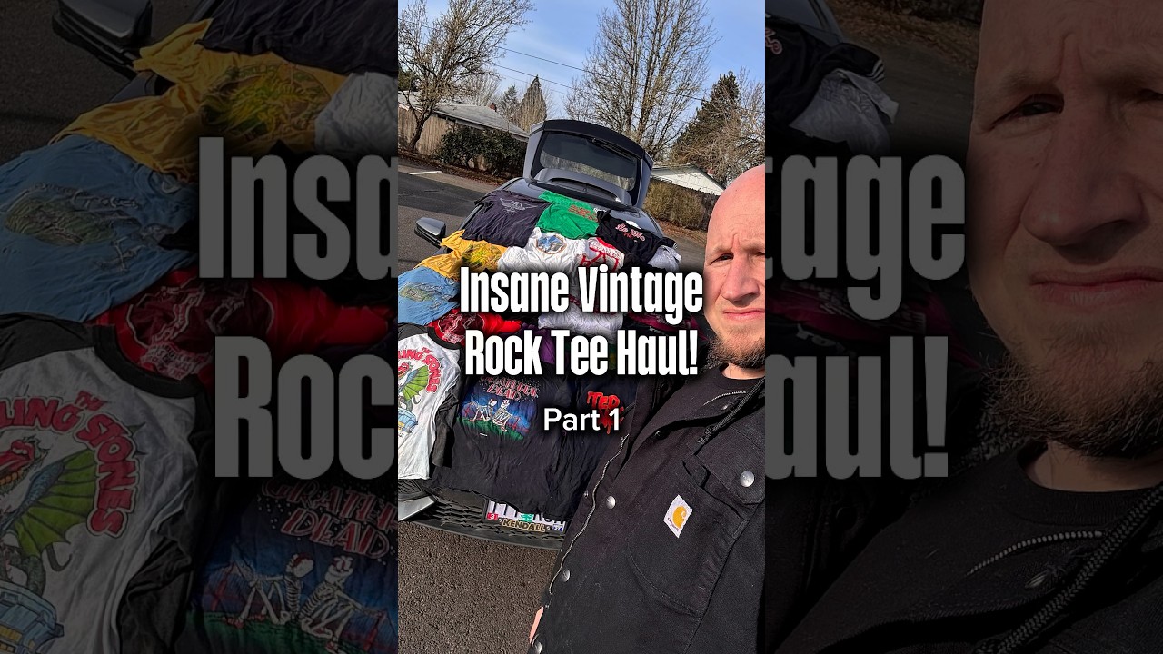 Невероятная подборка винтажных рок-футболок! 🔥🤯 Часть 1 из 2 