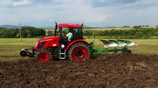 Plough Agrotipa ROSSEA Privat Roto MAX 335 with tractor Zetor Proxima 100