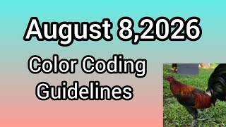August 8,2026 Color Coding Guidelines 