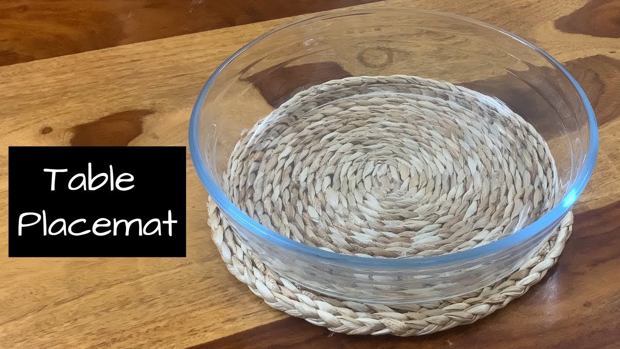 Banana Fiber Table Placemat banana tree waste diy YouTube