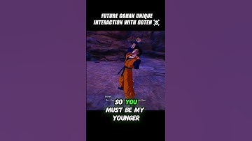 Future Gohan Unique Interaction With Goten 🤯 #crashout #futuregohan #sparkingzero #dragonballz #dbz