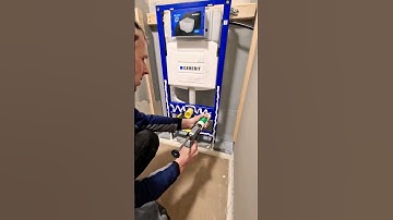 Installing In-wall Toilet Carrier-Geberit #diy #wallhanging #shorts #geberit
