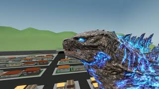 Godzilla 2021 Atomic Breath Test ,Not real sound. (SFM)