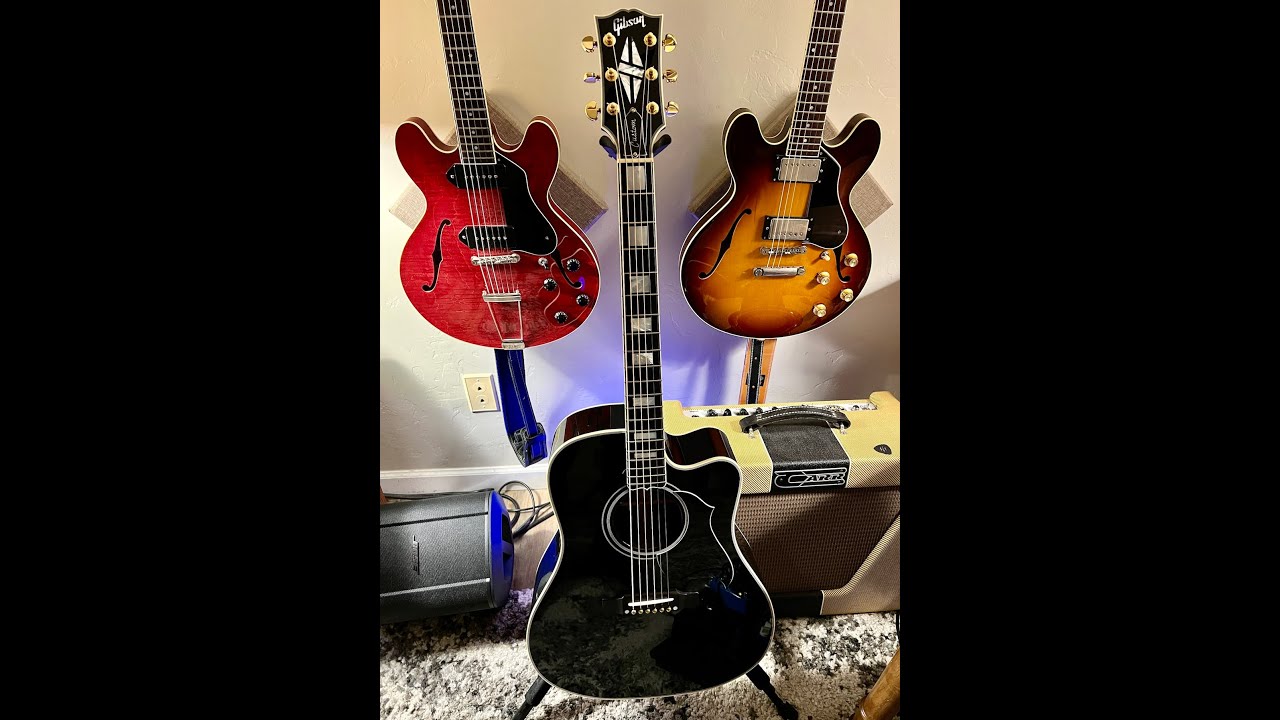 Gibson Custom Shop Ebony Songwriter Cutaway Vs Gibson Custom 1957