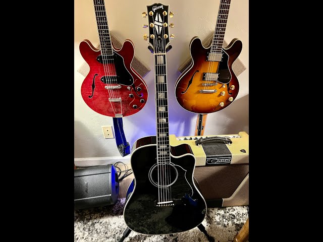 Gibson Custom Shop Ebony Songwriter Cutaway Vs Gibson Custom 1957