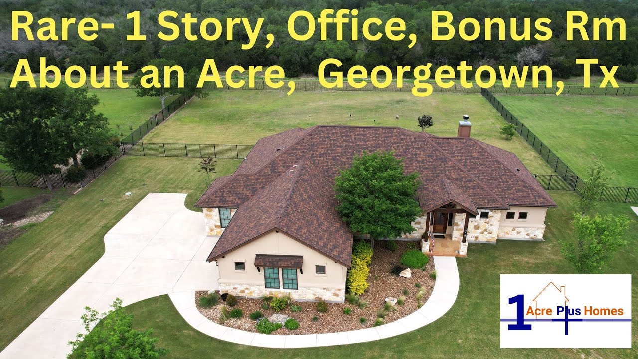 Aerials of 1 Story Home in Georgetown TX
