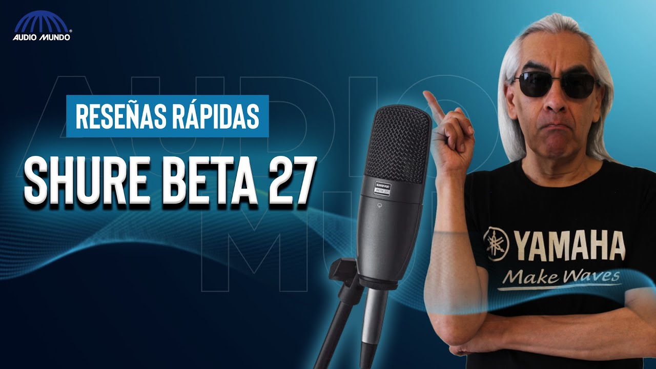 Micrófono para instrumentos marca Shure modelo Beta 27