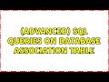 (Advanced) Sql queries on database association table