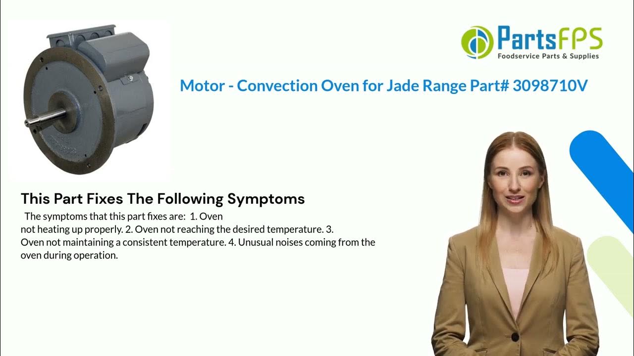Motor Convection Oven for Jade Range Part 3098710V PartsFPS YouTube
