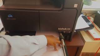 How to use KONICA MINOLTA bizhub 206 XEROX OR PHOTOCOPIER   PART 1