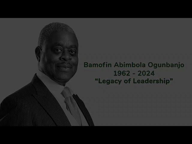 An Afternoon of Tributes  honouring the legacy of Bamofin Abimbola Ogunbanjo OFR