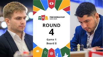 🇷🇸 Alexey Sarana – Jose Martinez Alcantara 🇲🇽 | FIDE World Cup 2025 | Round 4 | Game 1 | Board 8