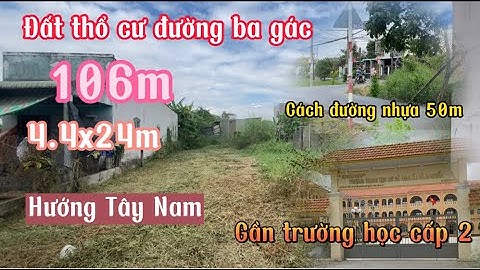 Đất Cần Giuộc Giá Rẻ | 106m thổ cư gần trường học,nơi đầu tư sinh lời,xây nhà định cư lâu dài.