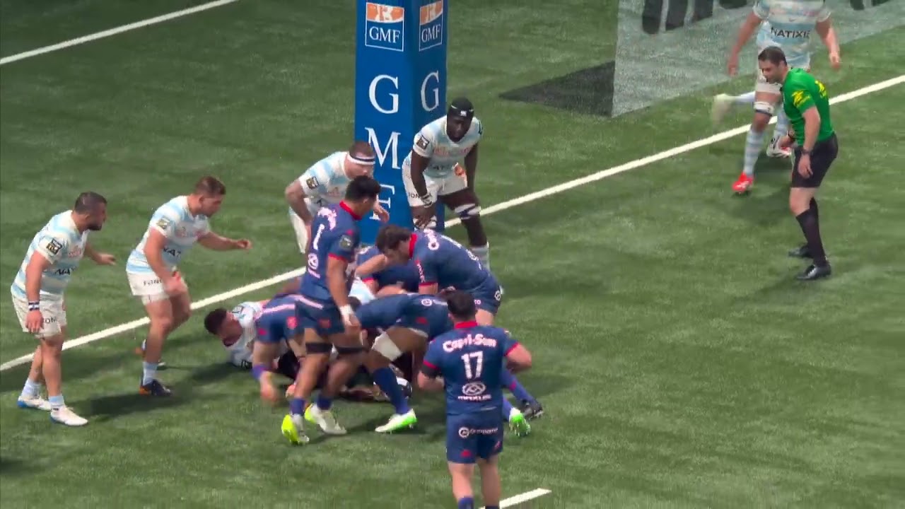 TOP 14 - Essai de Alvaro GARCIA (SFP) - Racing 92 - Stade Français Paris