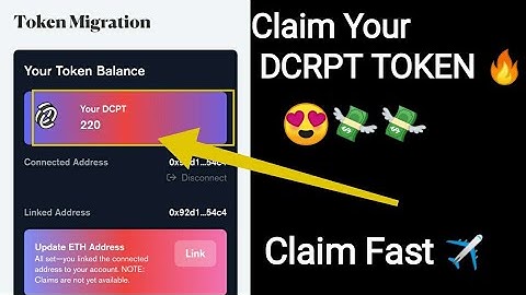 How to Connect Decrypt wallet to Ethereum Wallet|| How to Withdraw DCPT|| Connect Wallet to Decrypt