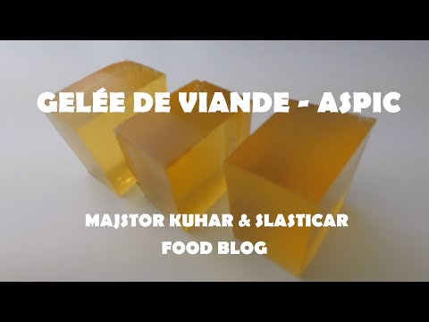 Vidéo: Viande En Gelée