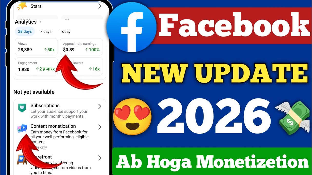 😍Facebook new update 2026 |💸Facebook Monetizetion New update | Facebook monetizetion Setup 2026