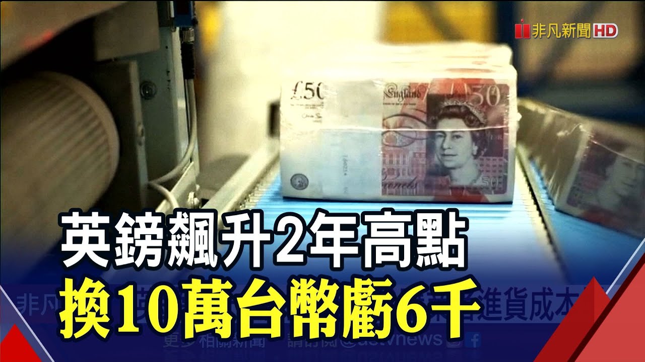 英鎊創近2年新高換10萬台幣少151英鎊| 金融| 非凡新聞