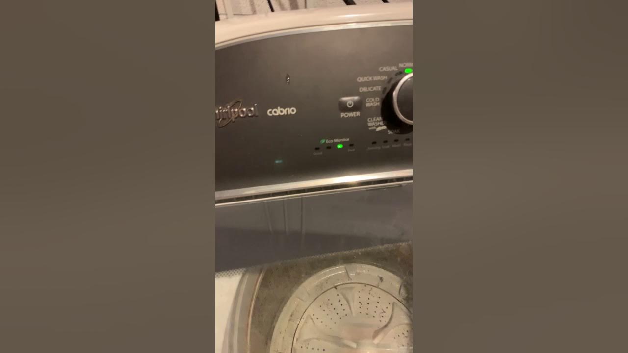 Whirlpool Cabrio trick lid lock to stay on. YouTube
