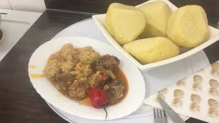 Cuisine congolaise: Mbika ya boule na mikila ya ngombe