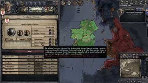Crusader kings 2 start up tutorial part 4 (tech/factions/title creation)
